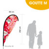 Oriflamme goutte Joyeuses fêtes