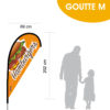 Oriflamme goutte Hamburgers.