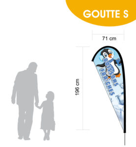 Fond dégradé bleu. Glaçons. Pingouin. Boissons fraîches