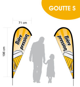 Bière pression fond jaune