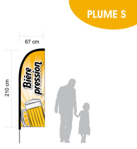 Bière pression fond jaune