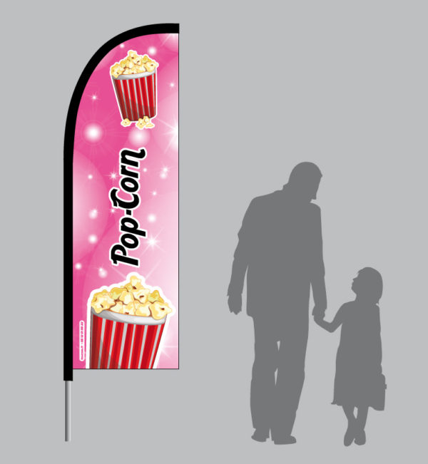 Fond rose avec étoiles scintillantes. Illustration pop corn