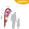Fond rose avec étoiles scintillantes. Illustration pop corn