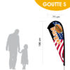 Burger drapeau Américain