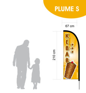 illustration kebab fond orange