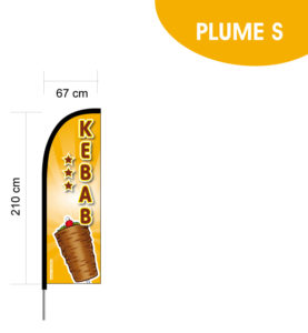 illustration kebab fond orange