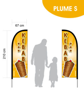 illustration kebab fond orange