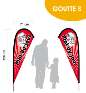 Plat du jour fond rouge