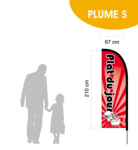 Plat du jour fond rouge